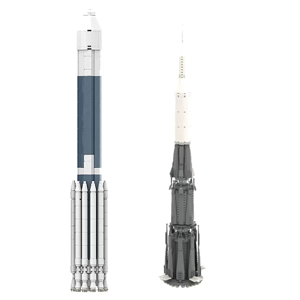 Moon Apollo Saturn V Outer Space Model Rocket – Detailed 39-Inch Replica for Enthusiasts