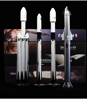 SpaceX 1:233 Heavy Falcon 9 Dragon 1:375 Starship Model Set - Space Exploration Models
