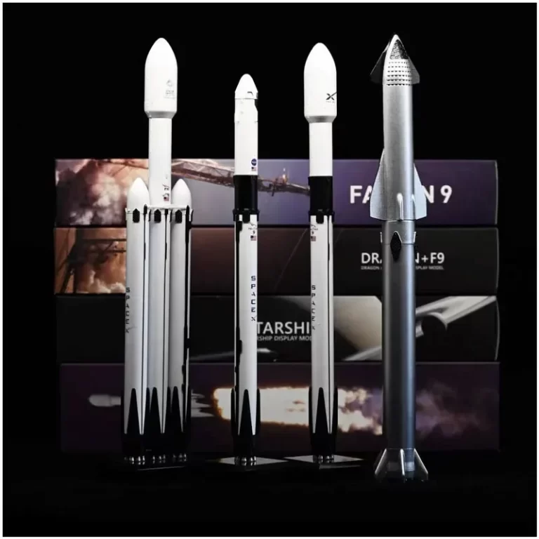 SpaceX 1:233 Heavy Falcon 9 Dragon 1:375 Starship Model Set - Space Exploration Models